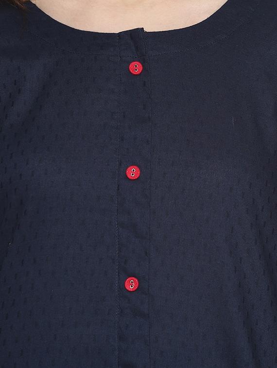 embroidered straight kurta - 16515017 - Zoom Image - 4