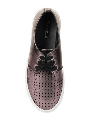 metallic lace-up casual shoes - 16515298 - Standard Image - 4