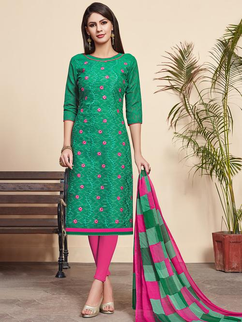 embroidered unstitched suit - 16515581 - Standard Image - 1