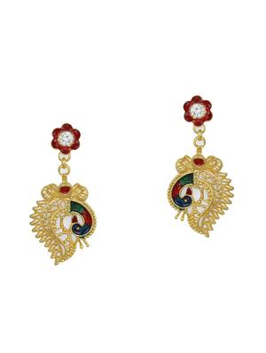 gold metal necklaces and earring - 16515635 - Standard Image - 4