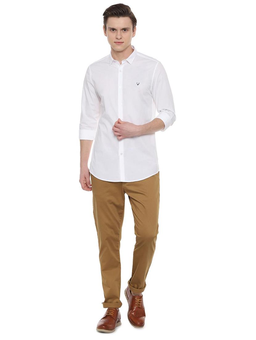 white solid casual shirt - 16516004 - Zoom Image - 4