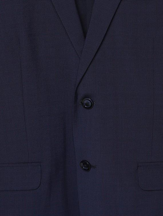 blue single breasted checkered suit - 16516111 - Zoom Image - 4