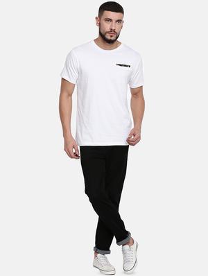 white solid pocket t-shirt - 16516982 - Standard Image - 4