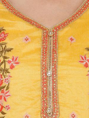 embroidered unstitched suit - 16517573 - Standard Image - 4