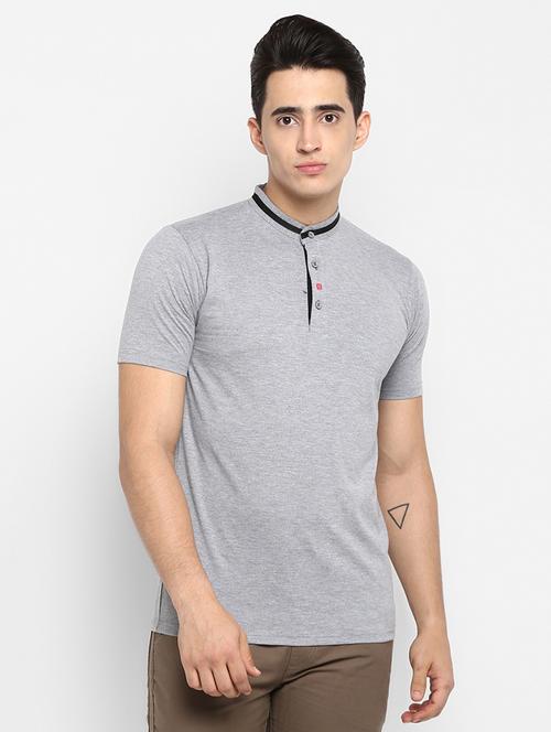 grey solid t-shirt - 16517951 - Standard Image - 1