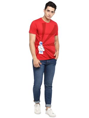 red printed t-shirt - 16517955 - Standard Image - 4