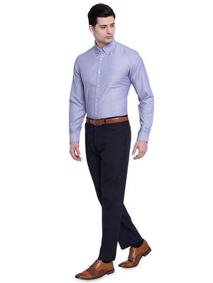 blue printed formal shirt - 16518179 - Standard Image - 4