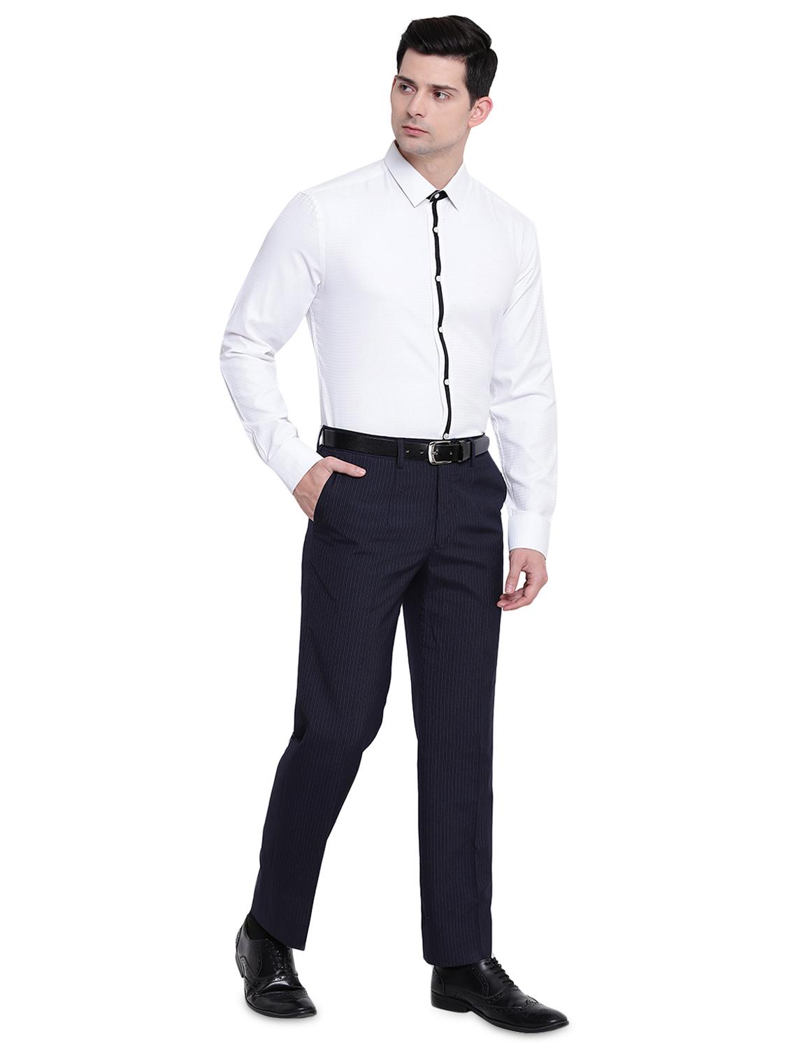 white solid formal shirt - 16518191 - Zoom Image - 4