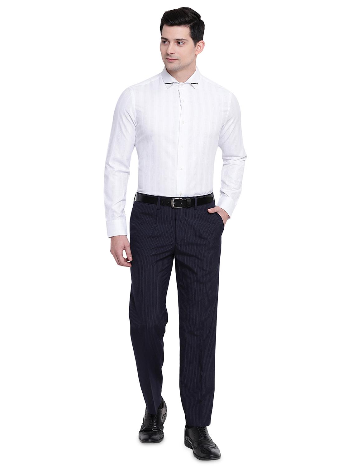 white checkered formal shirt - 16518193 - Zoom Image - 4