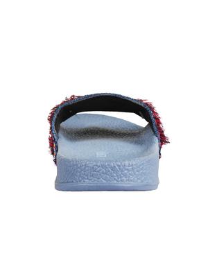 blue slip on slides - 16518628 - Standard Image - 4