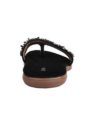 black slip on sandals - 16518639 - Standard Image - 4