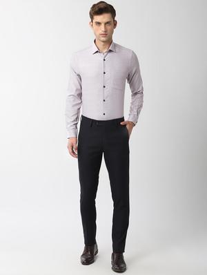 white self design formal shirt - 16518901 - Standard Image - 4