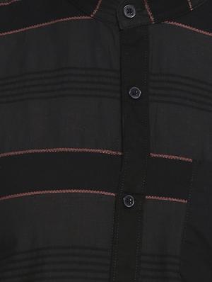 grey striped casual shirt - 16519221 - Standard Image - 4