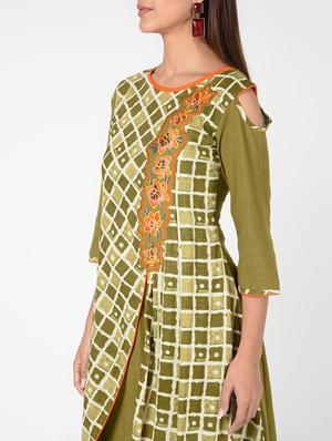 printed layered kurta - 16520016 - Standard Image - 4