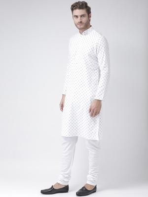 white linen kurta pyjama set - 16520707 - Standard Image - 4