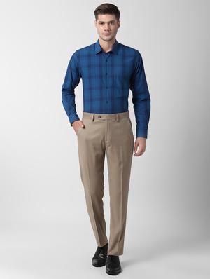 blue checkered formal shirt - 16520884 - Standard Image - 4