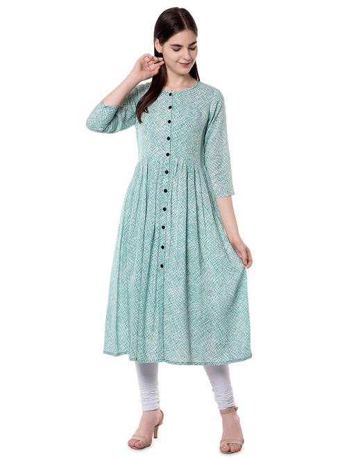 printed anarkali kurta - 16523411 - Standard Image - 1