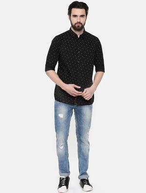 black printed casual shirt - 16523951 - Standard Image - 4