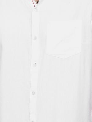 white solid casual shirt - 16523975 - Standard Image - 4