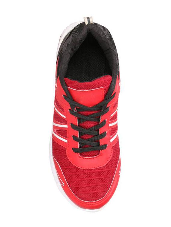 koxko red fabric lace up sport shoes - 16524385 - Zoom Image - 4