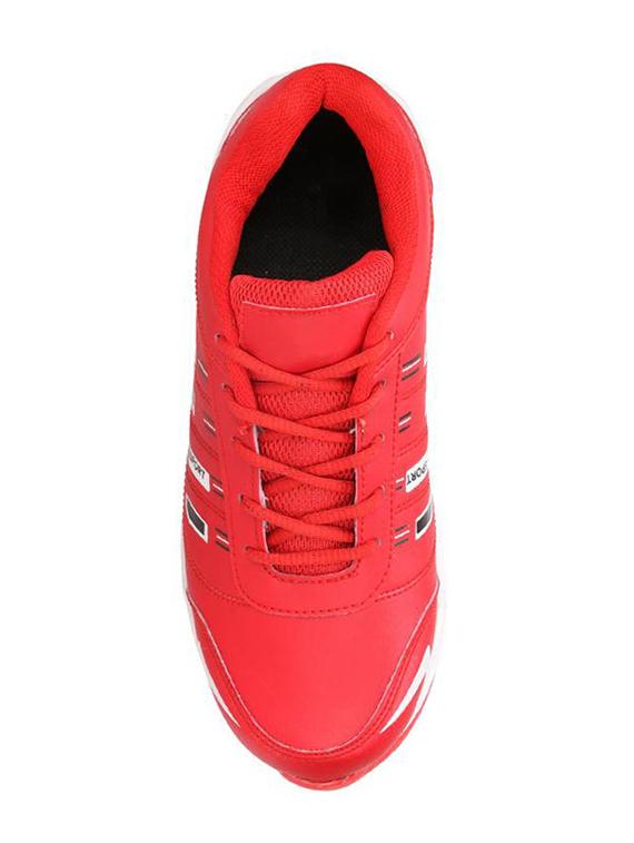 koxko red leatherette lace up sport shoes - 16524387 - Zoom Image - 4