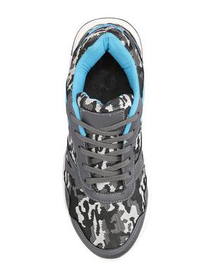 koxko grey fabric lace up sport shoes - 16524394 - Standard Image - 4