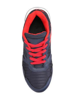 koxko navy blue fabric lace up sport shoes - 16524396 - Standard Image - 4