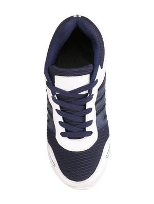 koxko navy blue fabric lace up sport shoes - 16524398 - Standard Image - 4