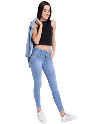button detail high rise jeans - 16524943 - Standard Image - 4