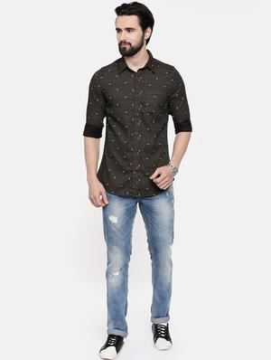 black printed casual shirt - 16525622 - Standard Image - 4