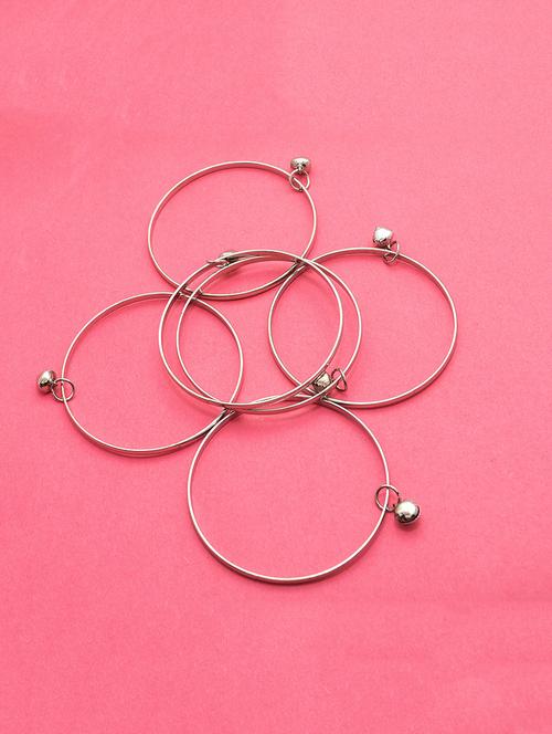 silver metal bangle - 16525769 - Standard Image - 1