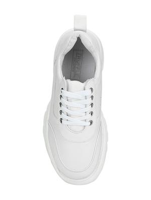white lace-up sneakers - 16525919 - Standard Image - 4