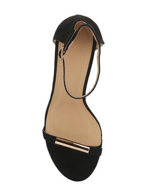 black ankle strap sandals - 16525935 - Standard Image - 4