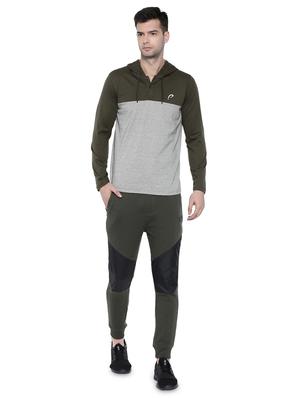 green color block hooded t-shirt - 16526691 - Standard Image - 4