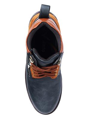 vellinto blue leatherette high ankle boots - 16527138 - Standard Image - 4
