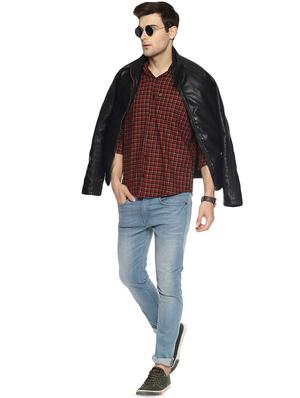 red checkered casual shirt - 16527479 - Standard Image - 4