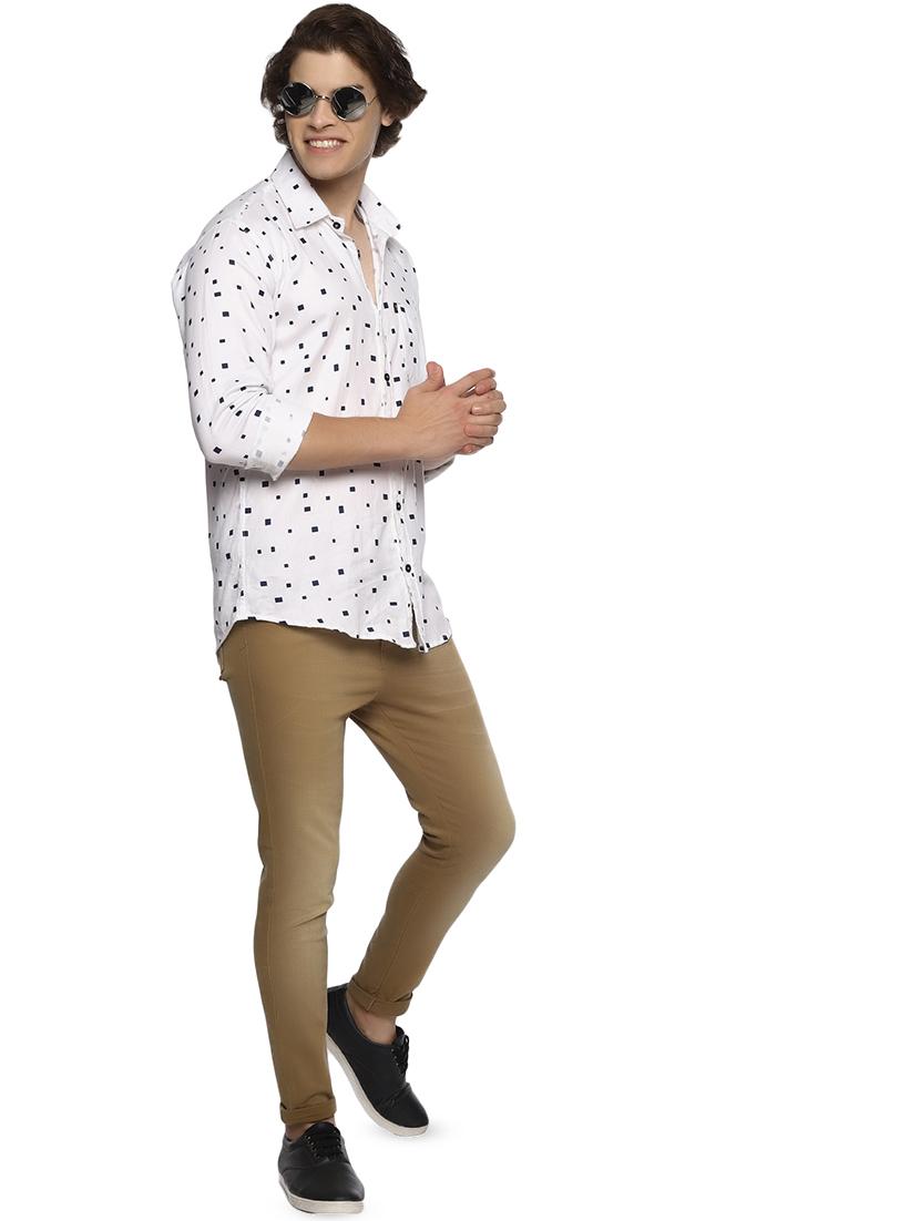 white printed casual shirt - 16527658 - Zoom Image - 4