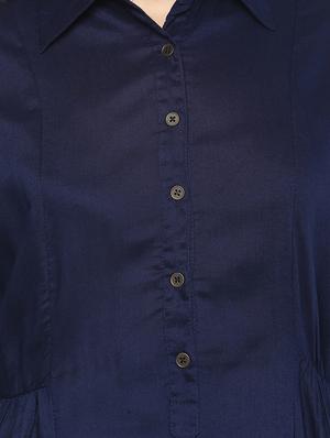 solid a-line kurta - 16528588 - Standard Image - 4