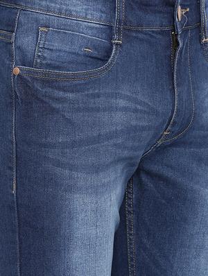 blue heavy washed denim jeans - 16528815 - Standard Image - 4