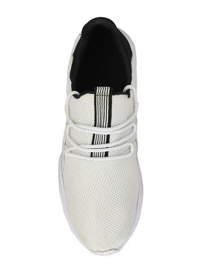 zebx white mesh lace up sport shoes - 16529486 - Standard Image - 4