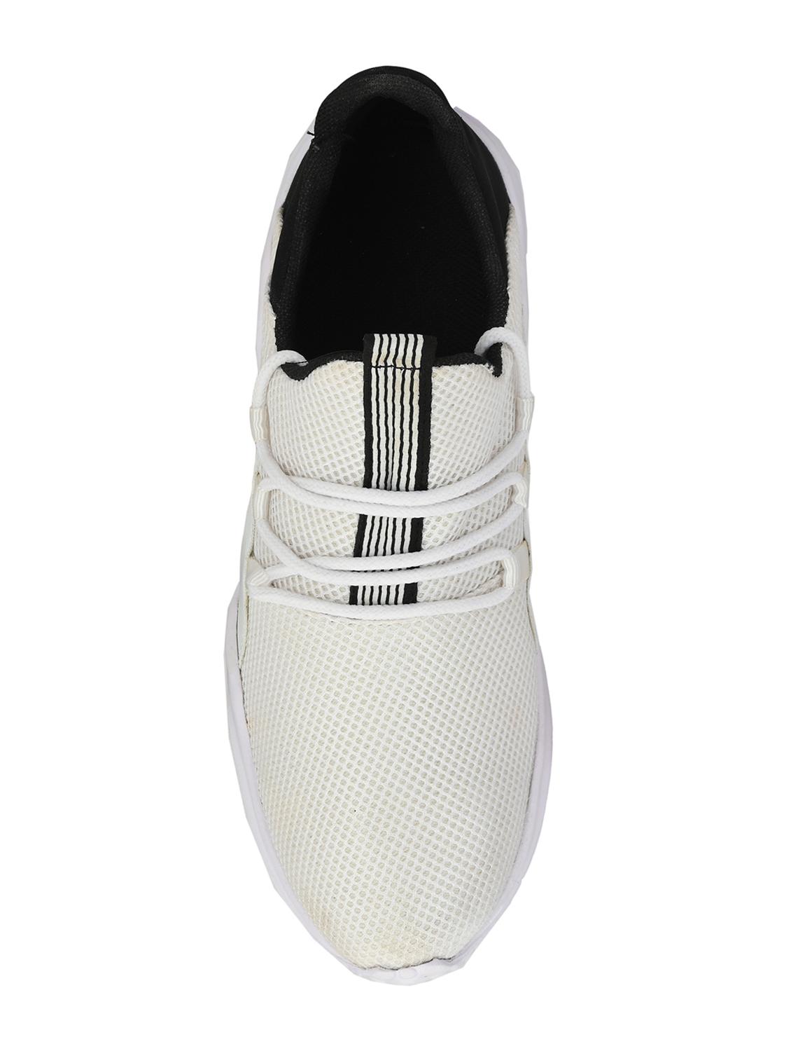 zebx white mesh lace up sport shoes - 16529486 - Zoom Image - 4