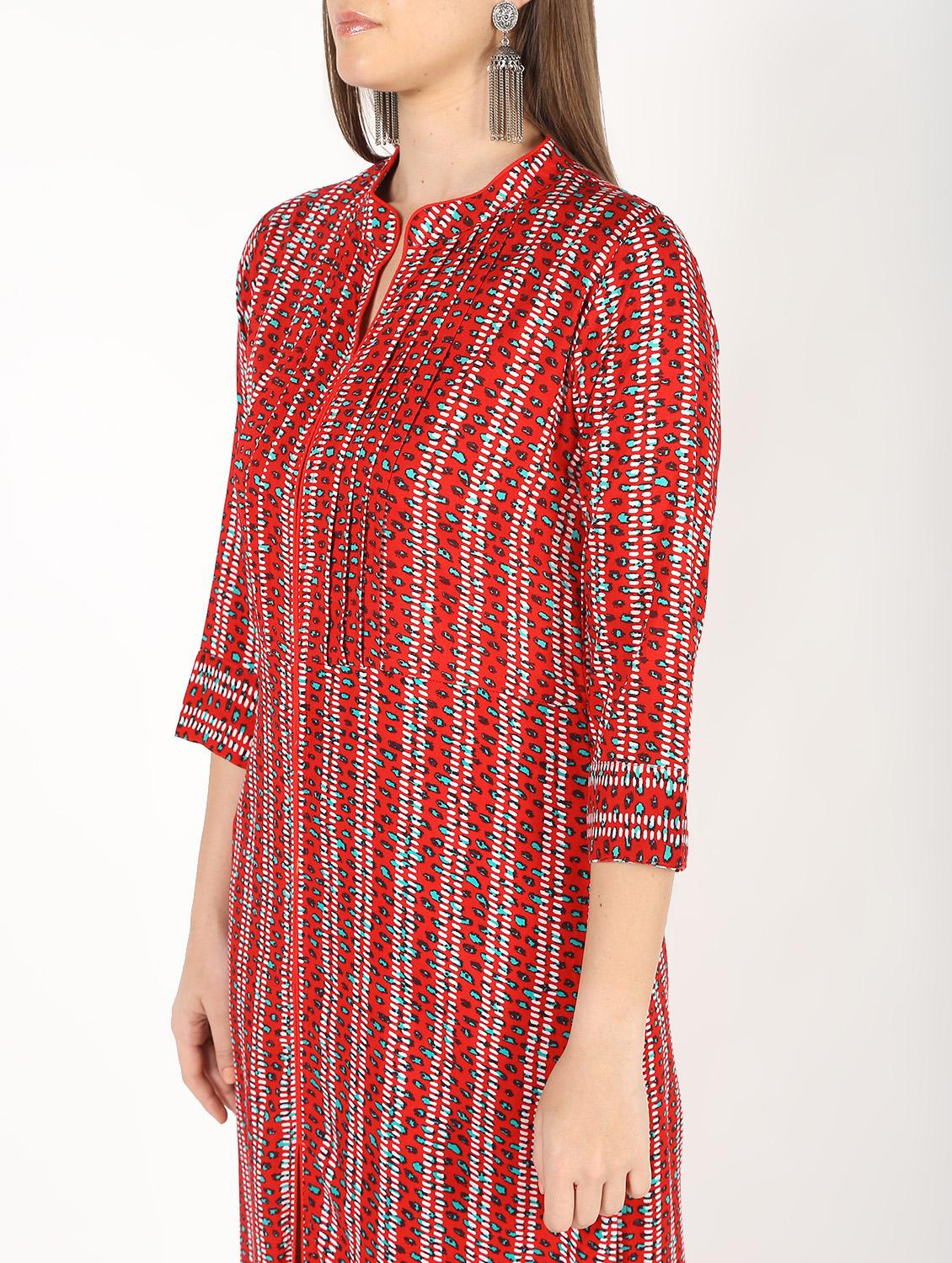 printed straight kurta - 16529643 - Zoom Image - 4