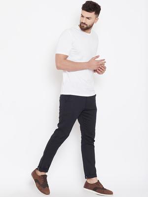 black solid chinos - 16530045 - Standard Image - 4
