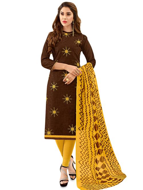Churidaar unstitched suit - 16530356 - Standard Image - 1