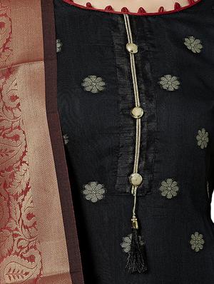 straight pant suits unstitched suit - 16530416 - Standard Image - 4