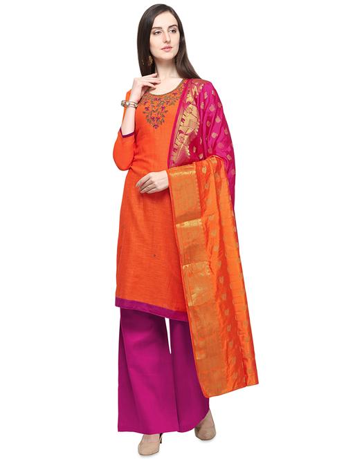palazzo suits unstitched suit - 16530434 - Standard Image - 1