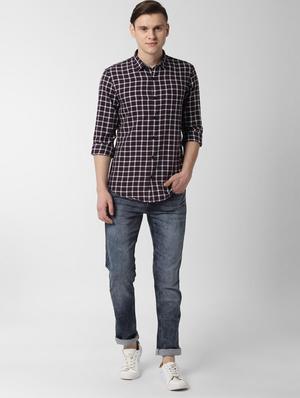 red checkered casual shirt - 16531126 - Standard Image - 4