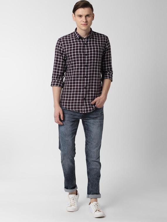 red checkered casual shirt - 16531126 - Zoom Image - 4