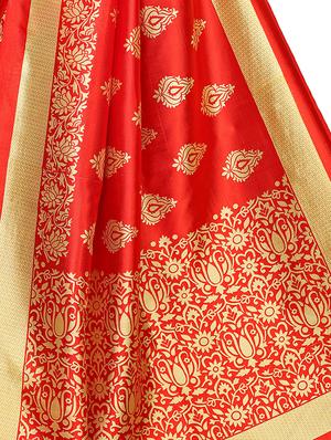 half & half bhagalpuri saree with blouse - 16531791 - Standard Image - 4