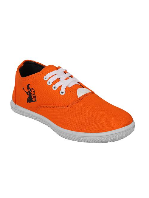 orange lace up sneakers - 16532486 - Standard Image - 1
